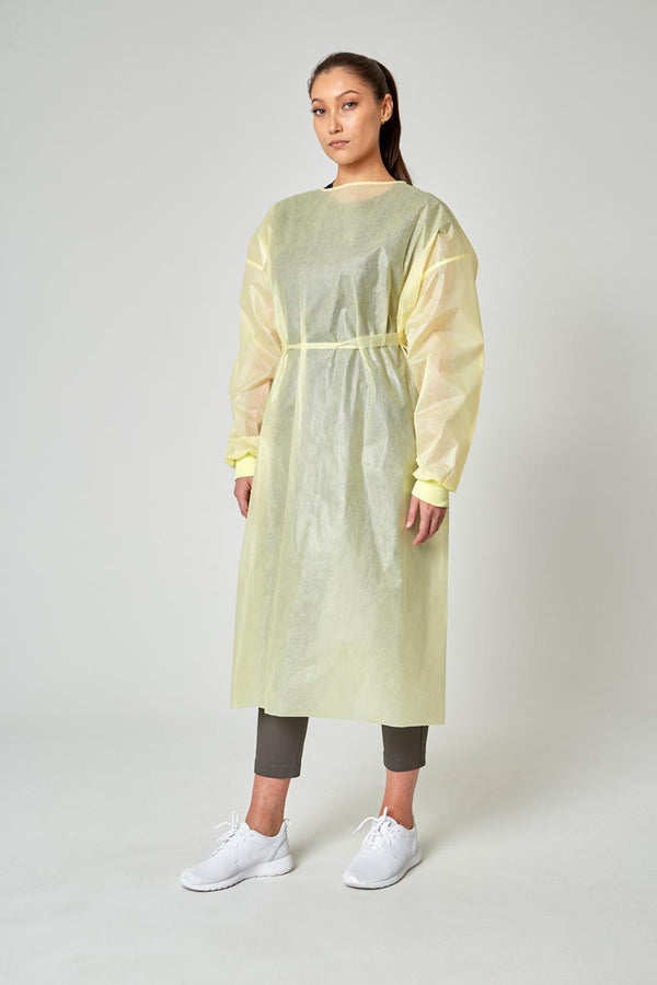Disposable Level 1 Medical (Non-Sterile) Isolation Gown with Rib Cuff